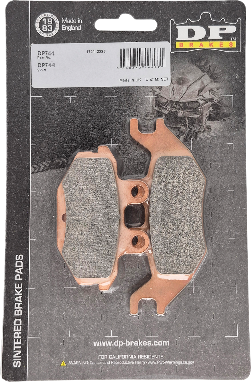 DP BRAKES Sintered Brake Pads - Kawasaki Ridge Ranch - Rear DP744