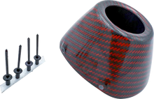 FMF End Cap Replacement Kit - Carbon - RCT External - Red 040695