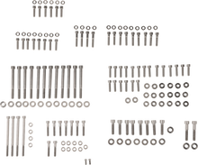 FIGURATI DESIGNS Engine Bolt Kit - Titanium/Speed Silver - M8 FD100-M8-TBOLT-SS