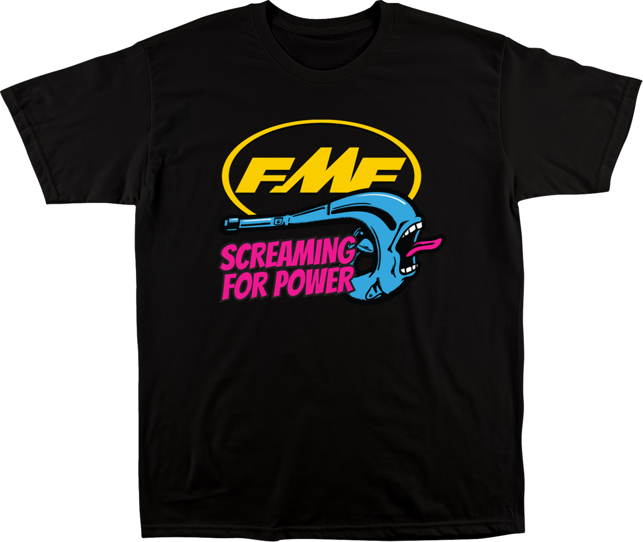 FMF Youth Screaming T-Shirt - Black - Large 12215