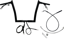FAT BAGGERS INC. 1-1/4" EZ Install Pointed Top Handlebar - 12" - Black 949912-B