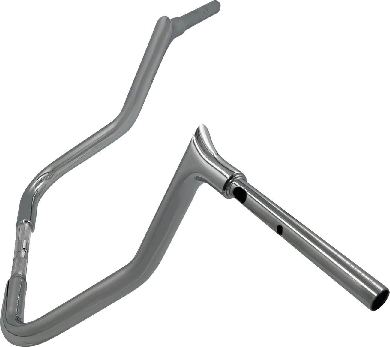 FAT BAGGERS INC. 1-1/4" EZ Install Pointed Top Handlebar - Reduced Reach - 13" - Chrome 945013