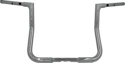 FAT BAGGERS INC. 1-1/4" EZ Install Flat Top Handlebar - Reduced Reach - 13" - Chrome 745013