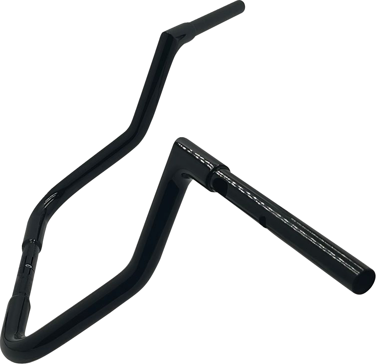 FAT BAGGERS INC. 1-1/4" EZ Install Flat Top Handlebar - Reduced Reach - 13" - Black 745013-B