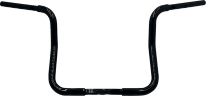 FAT BAGGERS INC. 1-1/4" EZ Install Round Top Handlebar - Reduced Reach - 13" - Black 943013-B