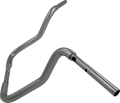 FAT BAGGERS INC. 1-1/4" EZ Install Round Top Handlebar - Reduced Reach - 13" - Chrome 943013