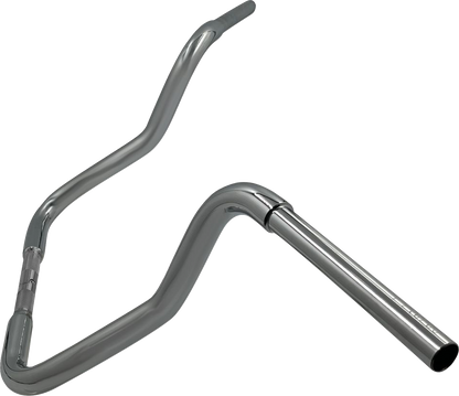 FAT BAGGERS INC. 1-1/4" EZ Install Round Top Handlebar - Reduced Reach - 13" - Chrome 903013