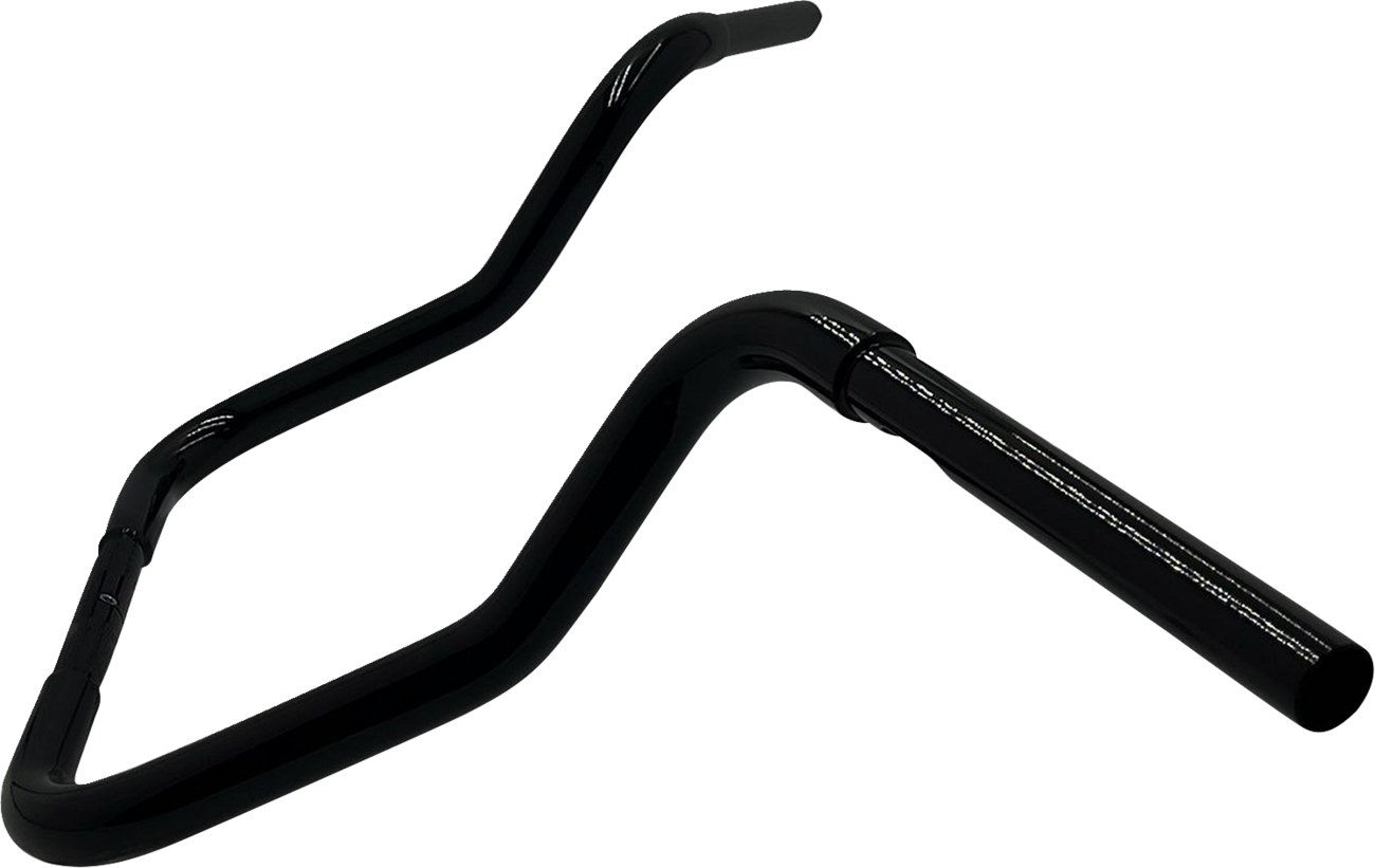 FAT BAGGERS INC. 1-1/4" EZ Install Round Top Handlebar - Reduced Reach - 13" - Black 903013-B