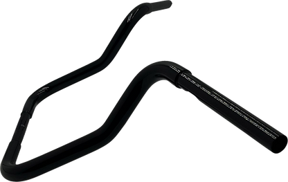 FAT BAGGERS INC. 1-1/4" EZ Install Round Top Handlebar - Reduced Reach - 13" - Black 903013-B