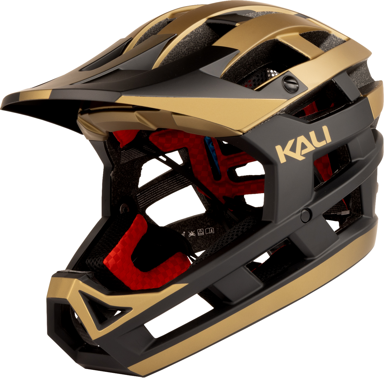 KALI Invader 2.0 Helmet - Golden - Matte Black/Gold - XS-M 0221825216