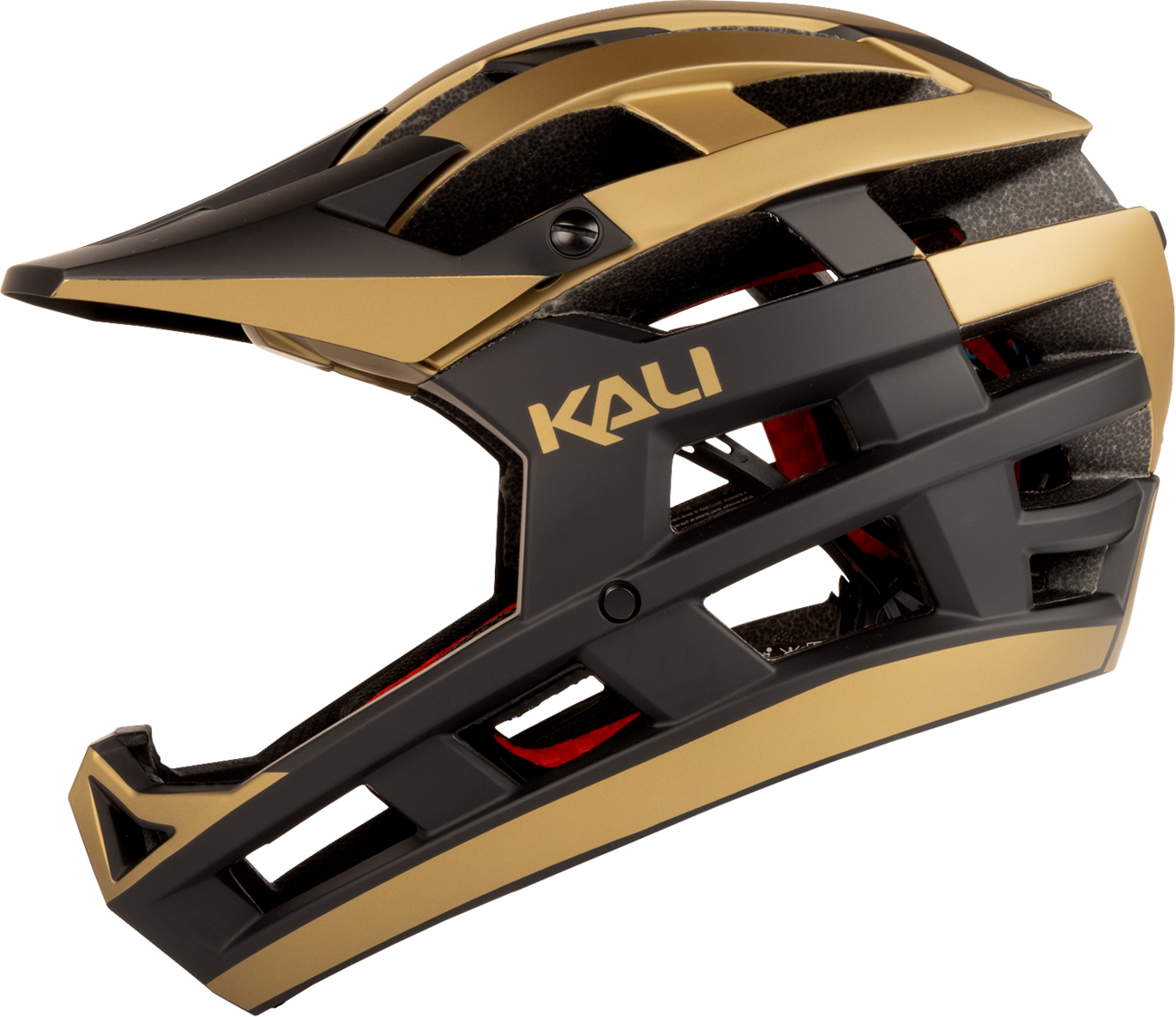 KALI Invader 2.0 Helmet - Golden - Matte Black/Gold - XS-M 0221825216