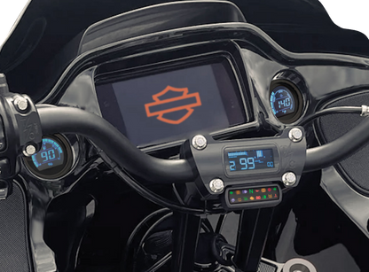 KOSO NORTH AMERICA Complete D2 Gauge Kit - LCD - Harley Davidson® - Baggers BA080050