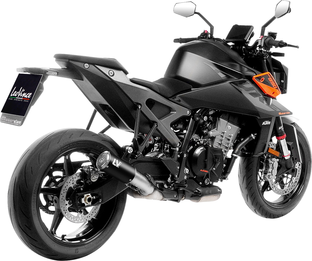 LEOVINCE LV Corsa S Black Edition Slip-On Muffler - KTM 990 Duke 15411SBU