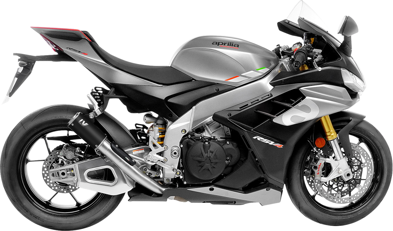 LEOVINCE LV Corsa S Black Edition Slip-On Muffler - Aprilia RSV4 Tuono V4 15401SBU