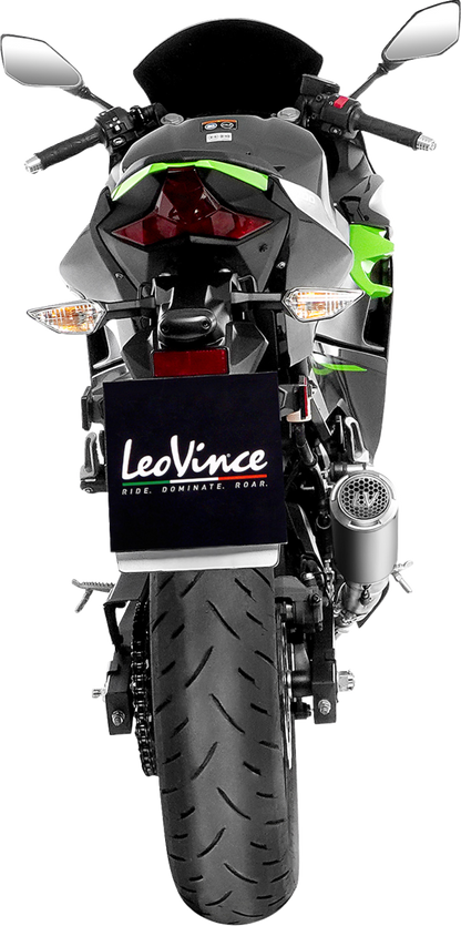 LEOVINCE LV Corsa S Slip-On Muffler - Titanium - Kawasaki Ninja 400/500 15400STU