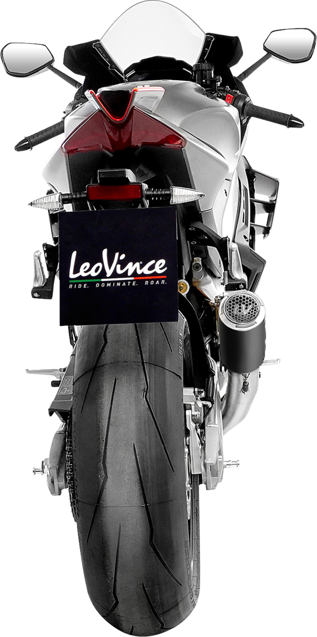 LEOVINCE LV Corsa S Black Edition Slip-On Muffler - Aprilia RSV4 Tuono V4 15401SBU