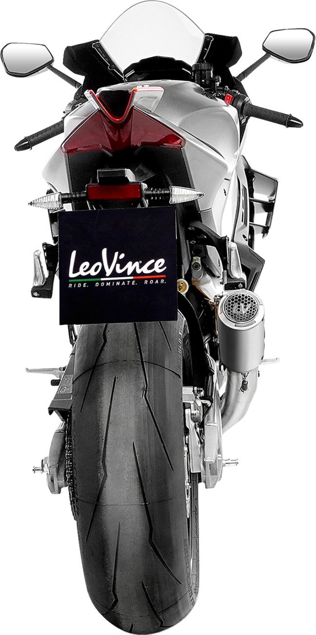 LEOVINCE LV Corsa S Slip-On Muffler - Titanium - Aprilia RSV4 Tuono V4 15401STU