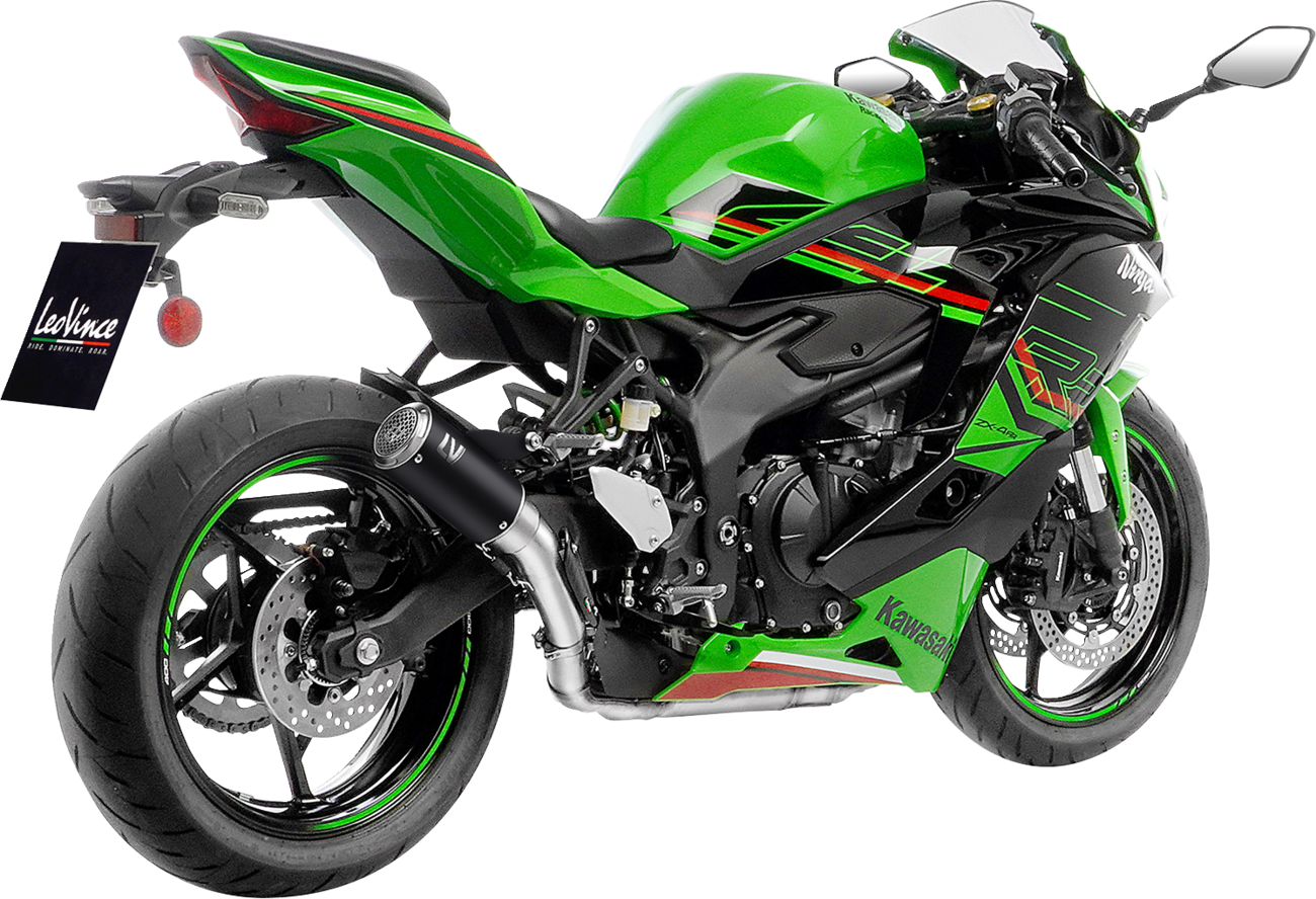 LEOVINCE LV Corsa S Black Edition Slip-On Muffler - Kawasaki ZX-4R/RR 15409SBU