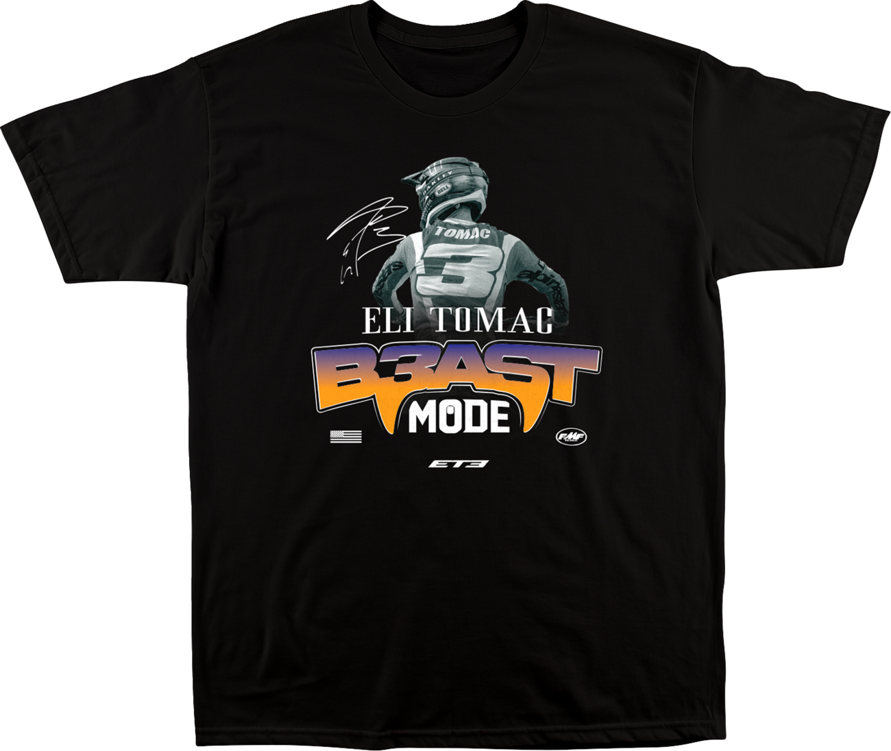 FMF Beast Mode T-Shirt - Black - Large SU25118911BLKLG