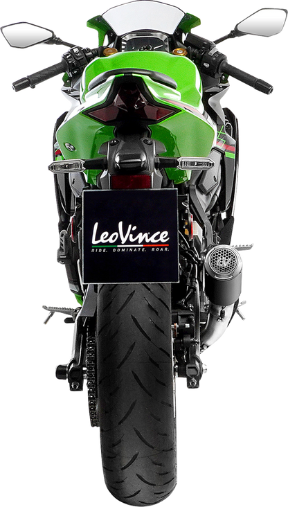 LEOVINCE LV Corsa S Black Edition Slip-On Muffler - Kawasaki ZX-4R/RR 15409SBU