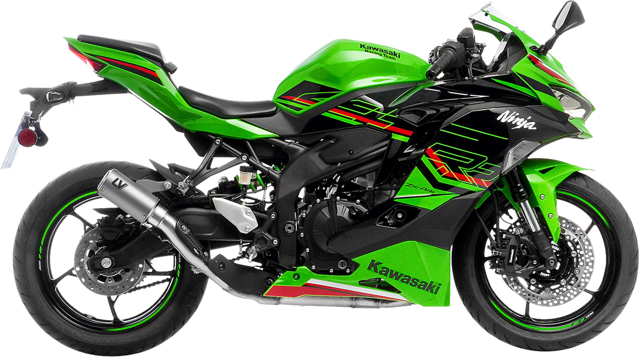 LEOVINCE LV Corsa S Slip-On Muffler - Titanium - Kawasaki ZX-4R/RR 15409STU