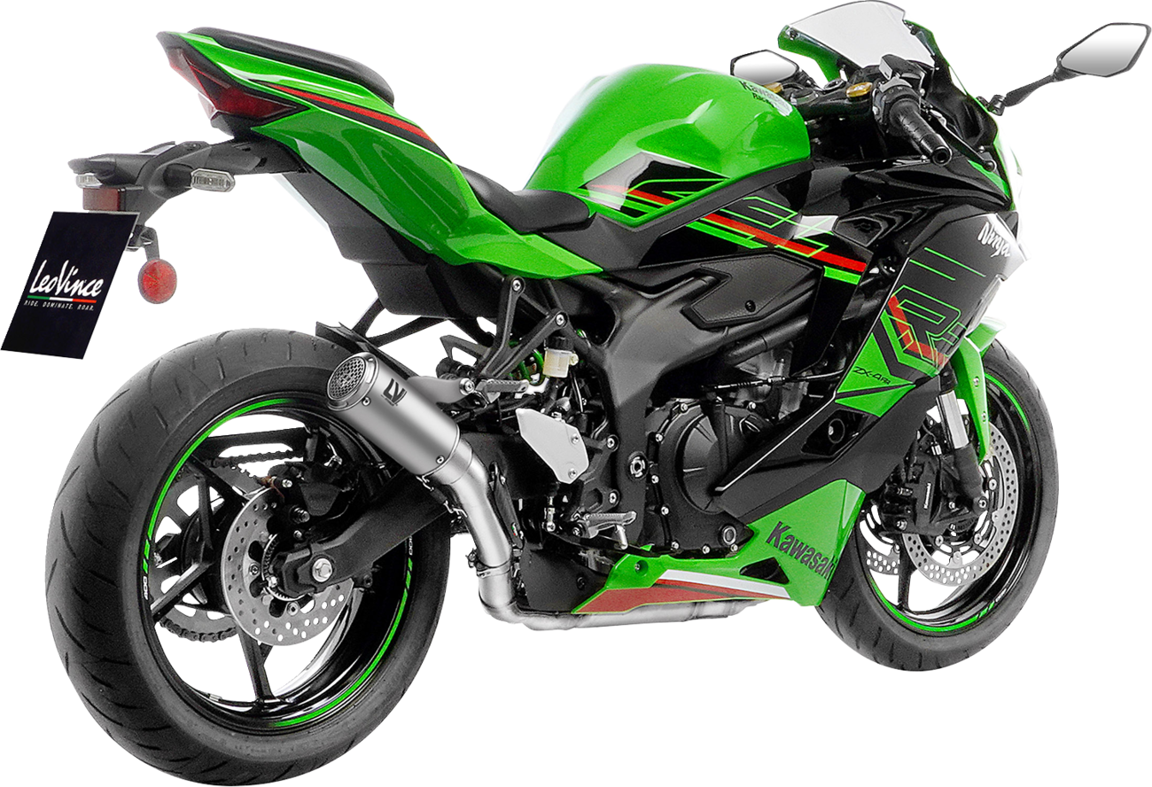 LEOVINCE LV Corsa S Slip-On Muffler - Titanium - Kawasaki ZX-4R/RR 15409STU