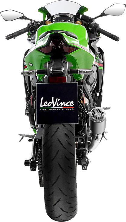 LEOVINCE LV Corsa S Slip-On Muffler - Titanium - Kawasaki ZX-4R/RR 15409STU