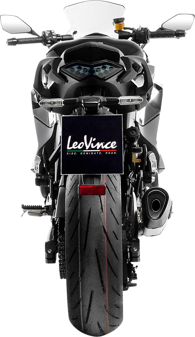 LEOVINCE LV-14 R Slip-On Muffler - Titanium - Kawasaki Ninja 1000 15602TU