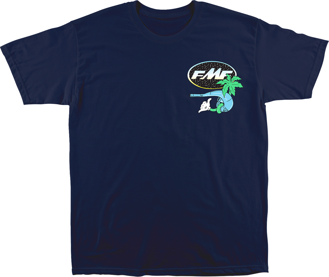 FMF Day-Glo T-Shirt - Navy - Medium SU25118901NVYMD