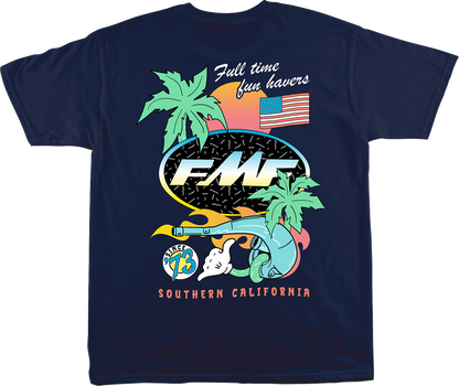 FMF Day-Glo T-Shirt - Navy - Medium SU25118901NVYMD
