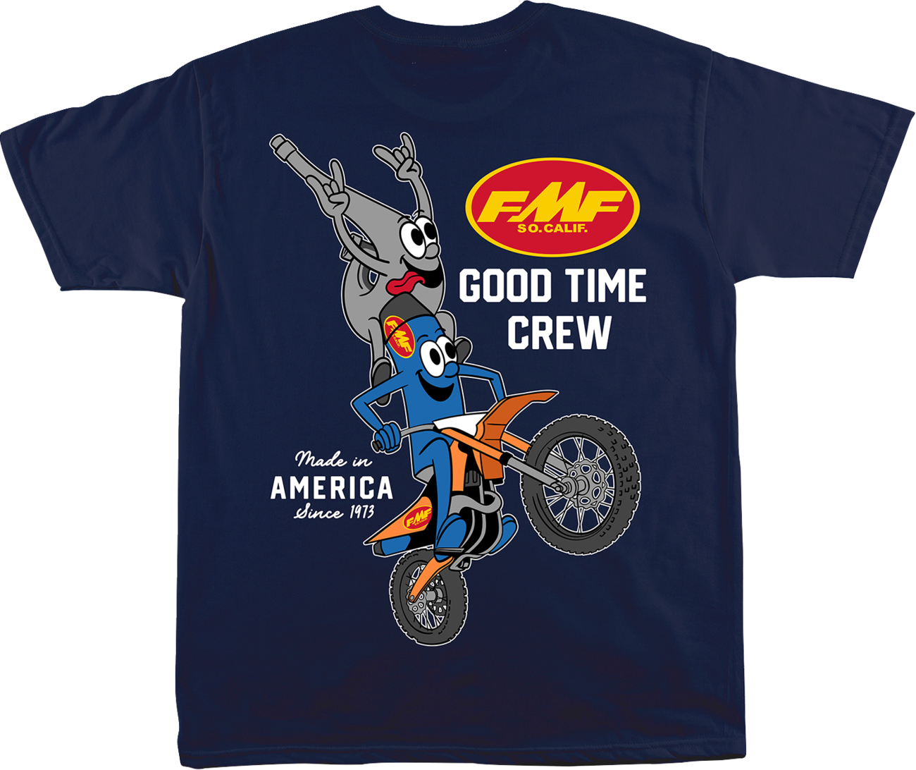 FMF Good Time Crew T-Shirt - Navy - Large SU25118902NVYLG