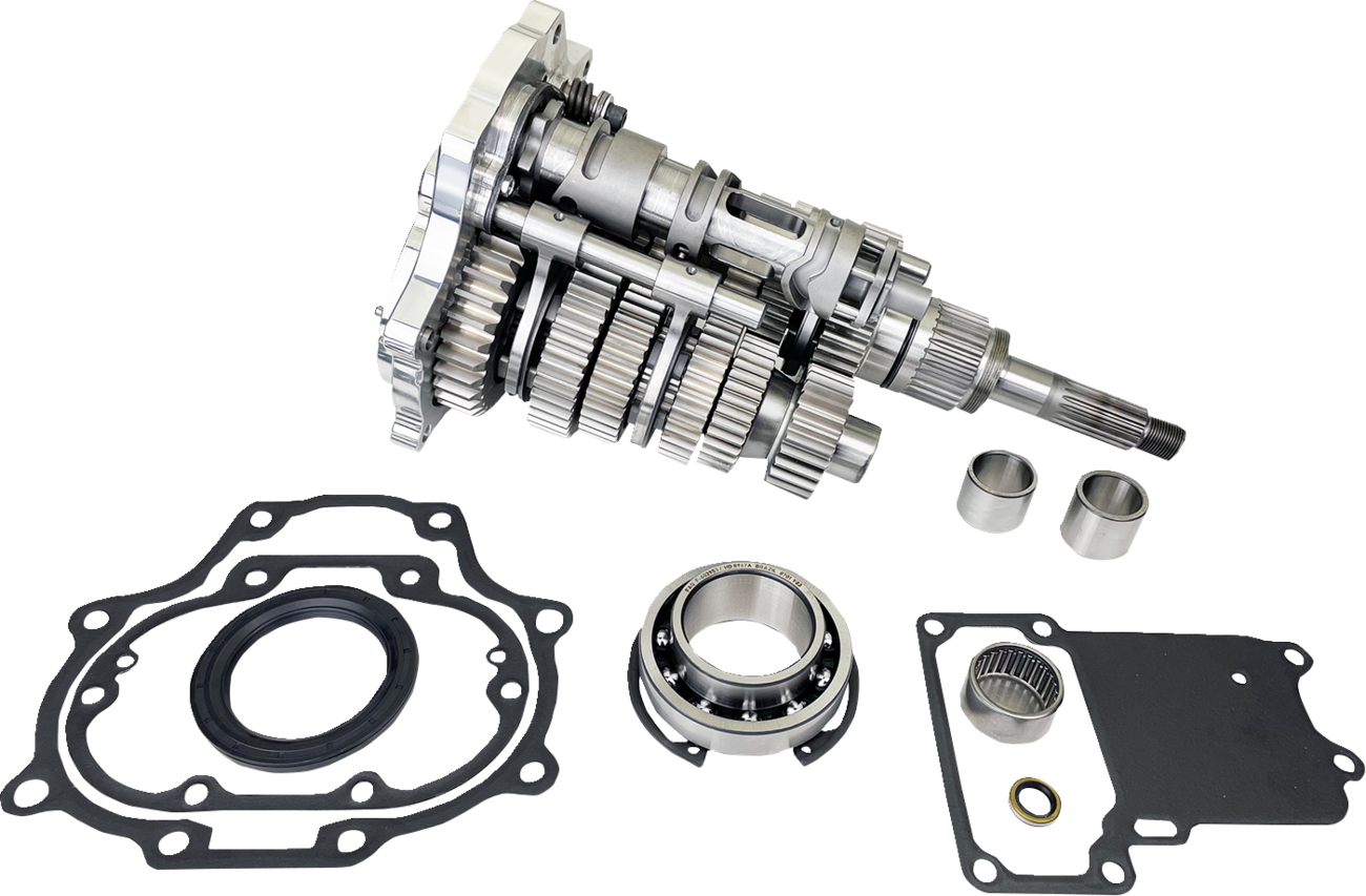 JIMS Fat 6 Super Gear Kit - Polished - Twin Cam 8601