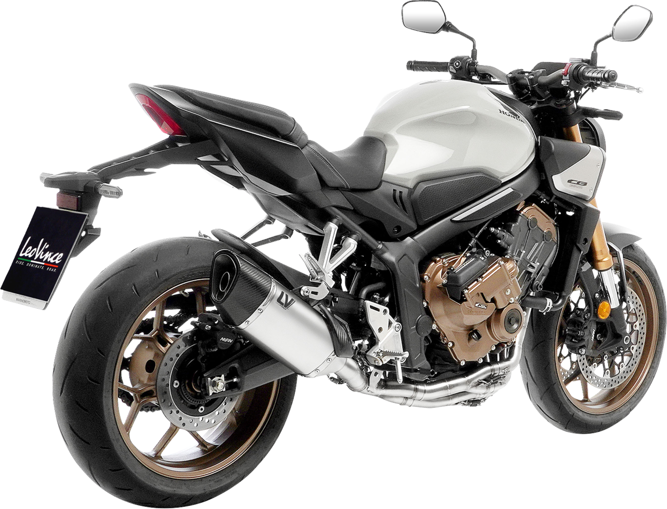 LEOVINCE LV-14 R Exhaust System - Titanium - Honda CB/CBR 650 15611TU