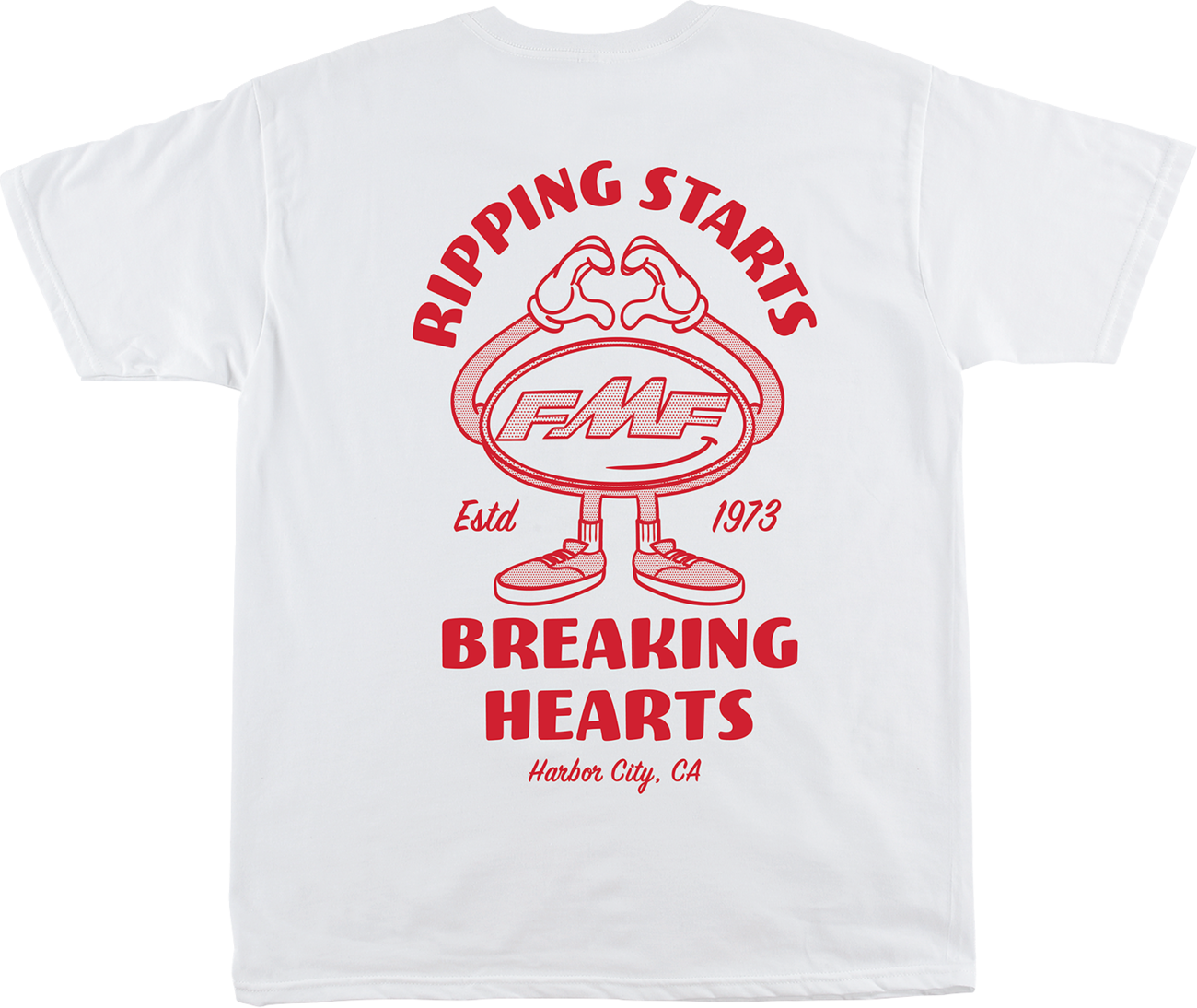 FMF Breakin Hearts T-Shirt - White - Large SU25118909WHTLG