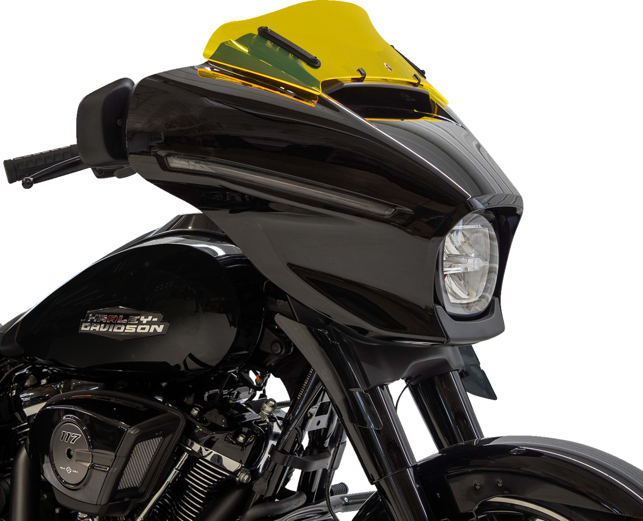 KLOCK WERKS Kolor Flare™ Windshield - 6-1/2" - Yellow Ice - FLHX KWW-01-0738