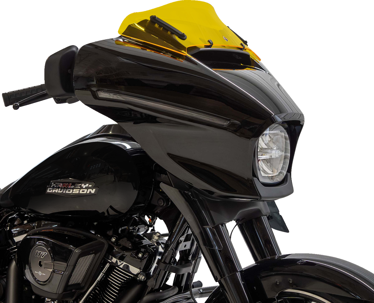 KLOCK WERKS Kolor Flare™ Windshield - 6-1/2" - Yellow - FLHX KWW-01-0743