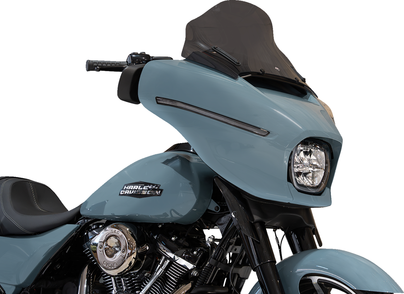 KLOCK WERKS Flare™ Windshield - 12" - Dark Smoke - FLHX KWW-01-0762-DS