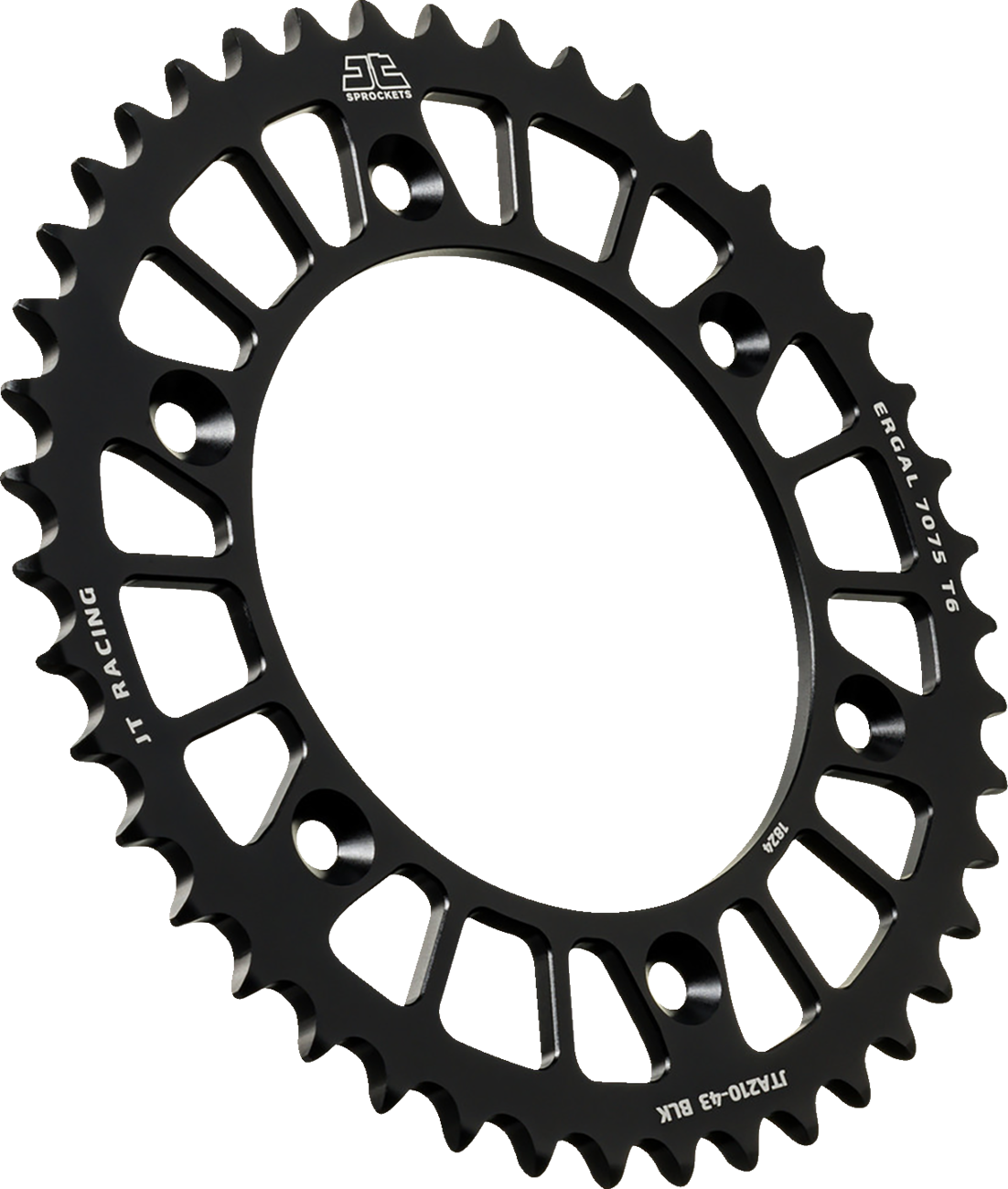JT SPROCKETS Rear Sprocket - Aluminum - 43 Tooth - Black - XR400R JTA210.43BLK