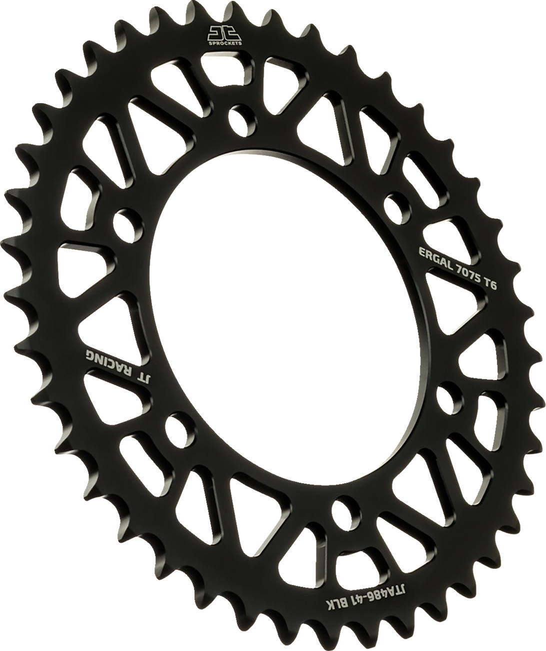 JT SPROCKETS Rear Sprocket - Aluminum - 41 Tooth - Black - Kawasaki JTA486.41BLK