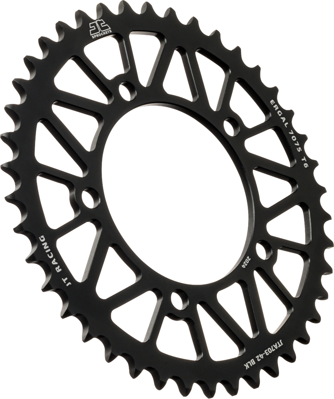 JT SPROCKETS Rear Sprocket - Aluminum - 42 Tooth - Black - Aprilia JTA703.42BLK