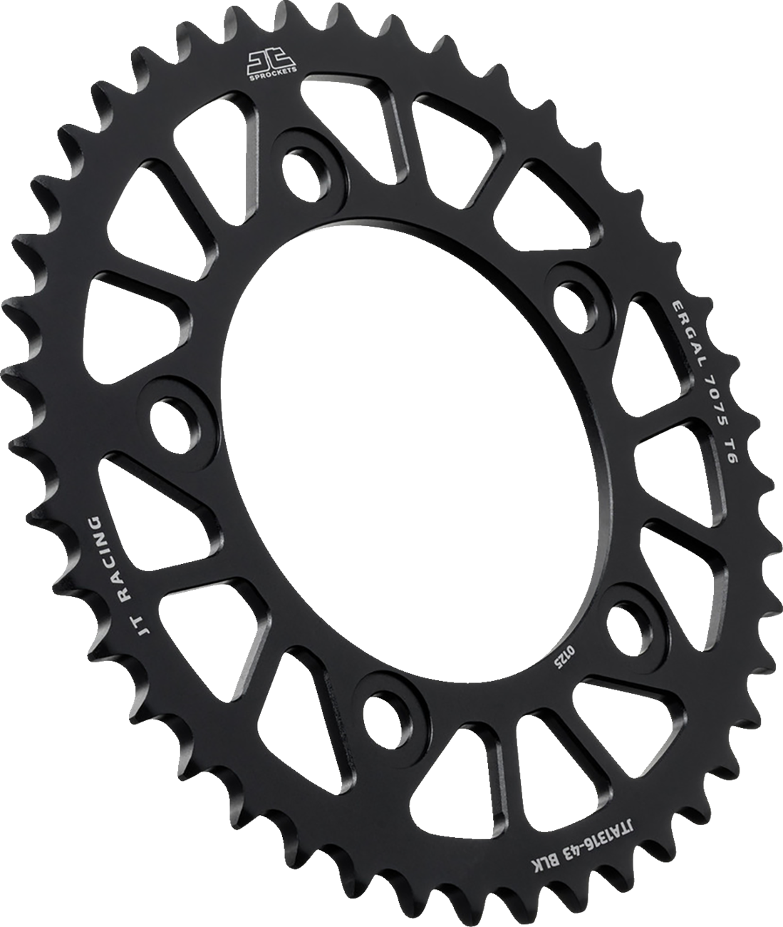 JT SPROCKETS Rear Sprocket - Aluminum - 43 Tooth - Black - Honda JTA1316.43BLK