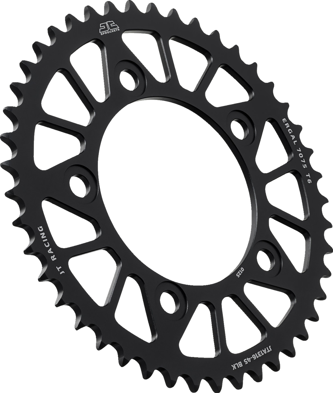 JT SPROCKETS Rear Sprocket - Aluminum - 45 Tooth - Black - Honda JTA1316.45BLK