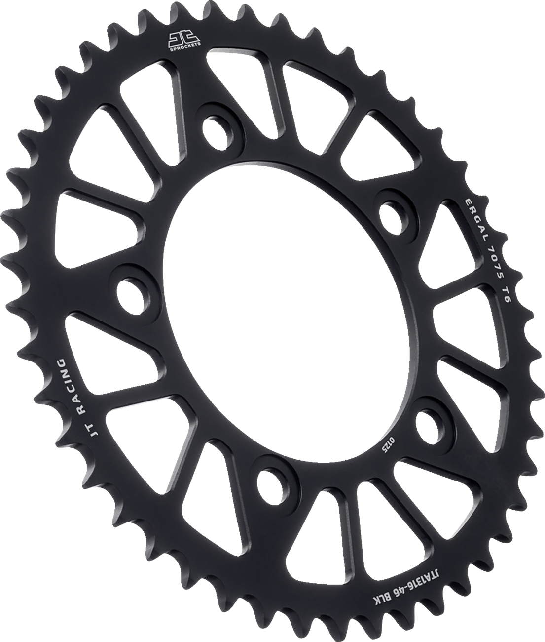 JT SPROCKETS Rear Sprocket - Aluminum - 46 Tooth - Black - Honda JTA1316.46BLK