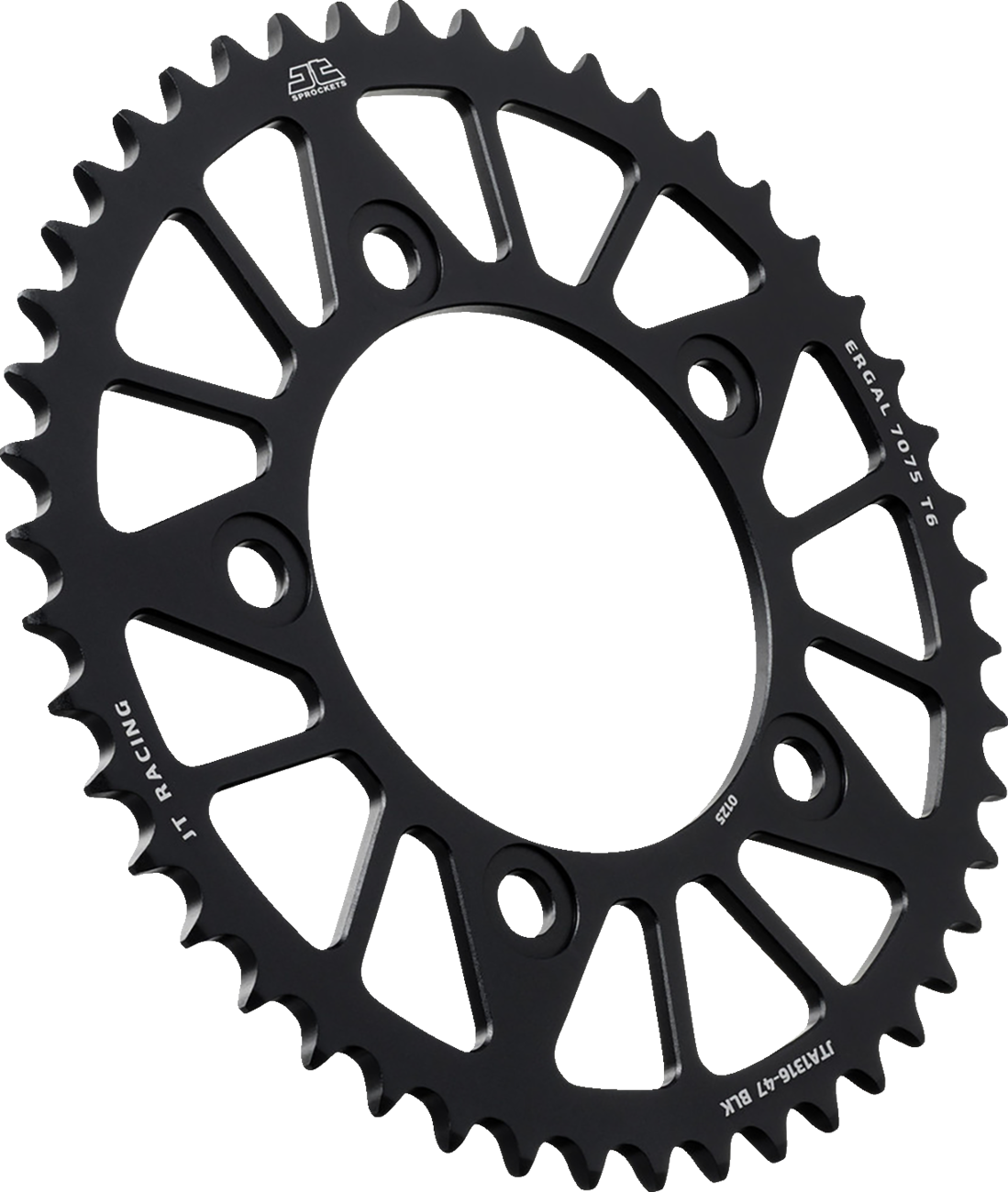 JT SPROCKETS Rear Sprocket - Aluminum - 47 Tooth - Black - Honda JTA1316.47BLK