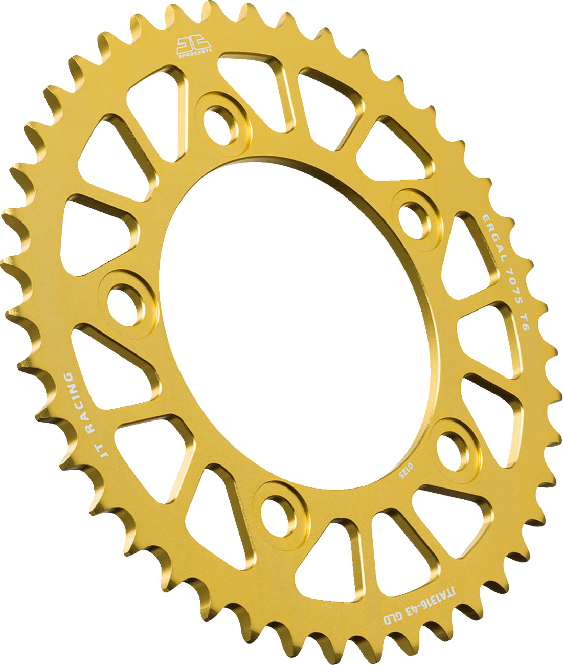 JT SPROCKETS Rear Sprocket - Aluminum - 43 Tooth - Gold - Honda JTA1316.43GLD