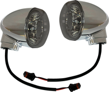 DRAG SPECIALTIES Turn Signal - Rear - Smoke/Amber - Chrome L22-0237CME