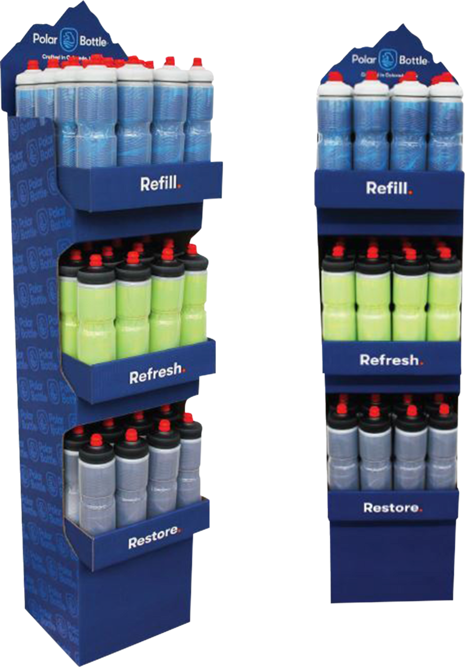 POLAR BOTTLE Free Standing Display - Holds 48 MFS4801