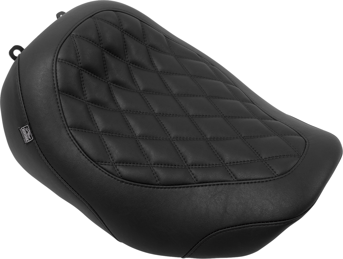 MUSTANG Wide Tripper™ Seat - Solo - Black Stitching - FLT/FLH '23-'25 88503