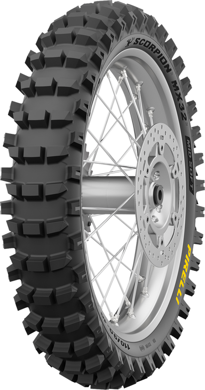 PIRELLI Tire - Scorpion* MX32 Mid Soft - Rear - 120/90-19 - 66M 4575100