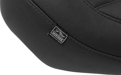 MUSTANG Wide Tripper™ Seat - Solo - Black Stitching - FLT/FLH '23-'25 88503
